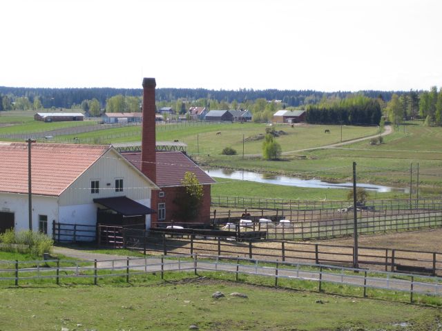 Ypäjän hevosjalostuslaitokselta aukeaa näkymät Loimijoelle. Johanna Forsius 2006