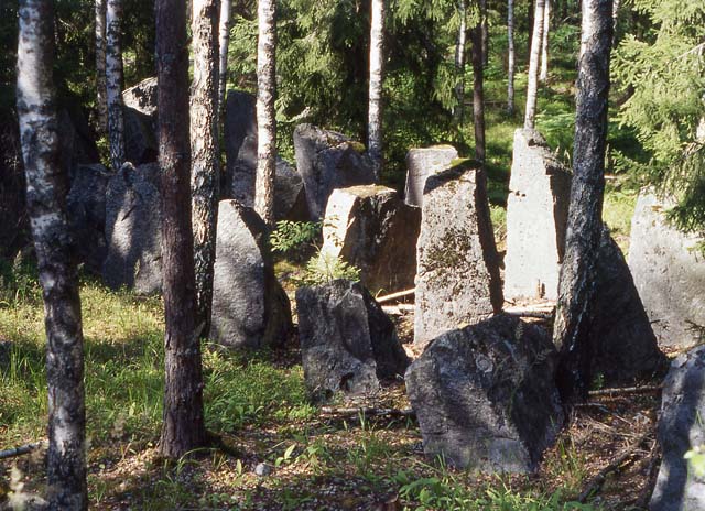 Harparskogslinjens pansarhinder. Ulla-Riitta Kauppi 1994