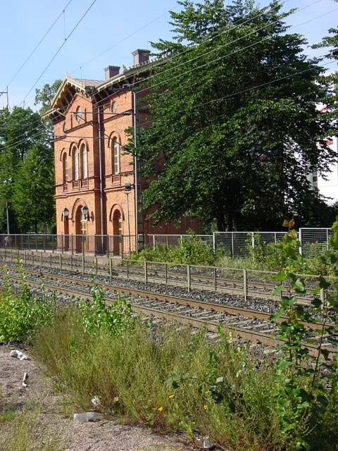 Dickursby historiska järnvägsstation används av Vanda stadsmuseum. Saara Vilhunen 2007
