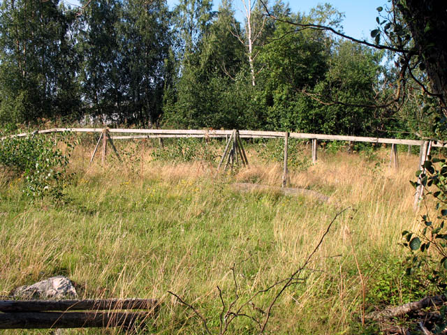 Nät på tork i Molpe fiskehamn. Tuija Mikkonen 2007