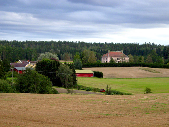 Pohjankartano ja kartanoa ympäröivää viljelysmaisemaa. Minna Pesu 2007