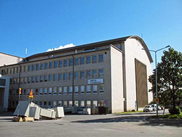 Högspänningslaboratorium på Strömbergs industriområde i Vasa. Tuija Mikkonen 2007