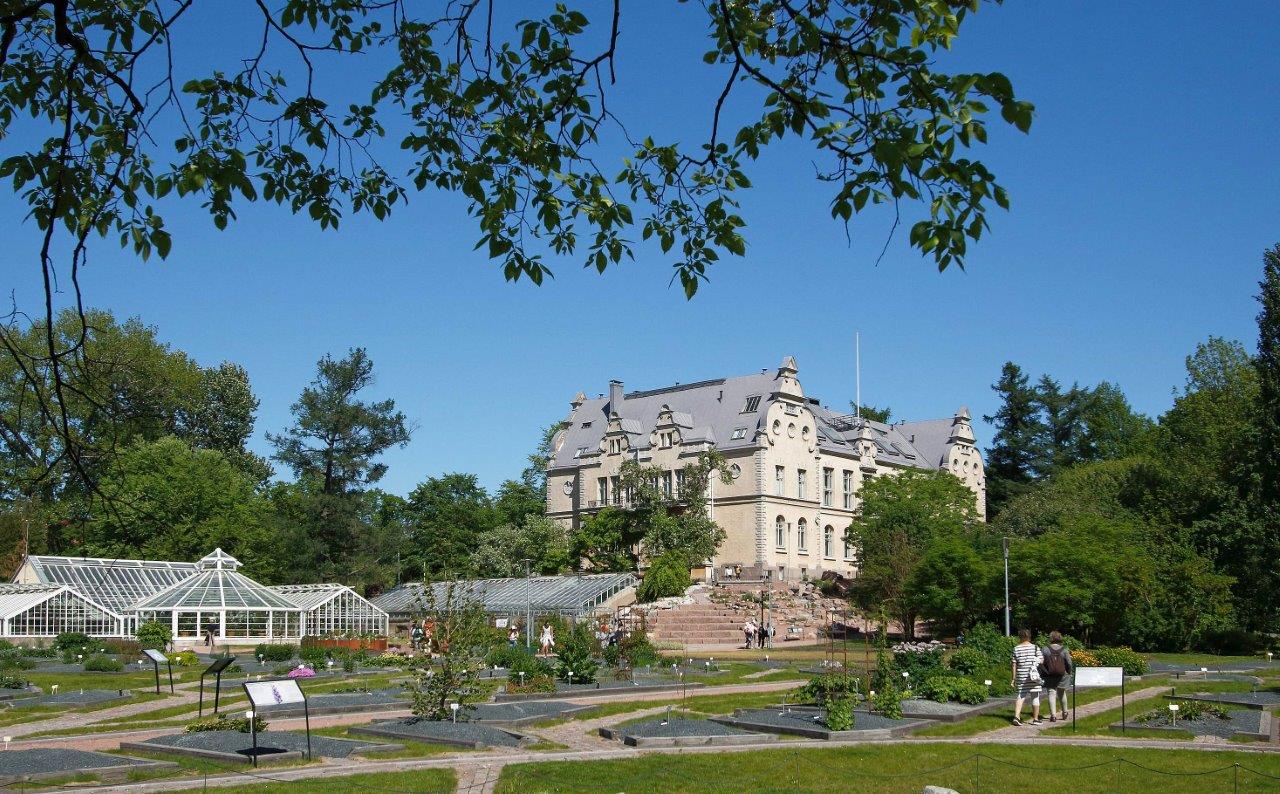 Botaniska trädgård och institutionsbyggnad. Wiki Loves Monuments, CC BY-SA 4.0 Jussi Helimäki 2018