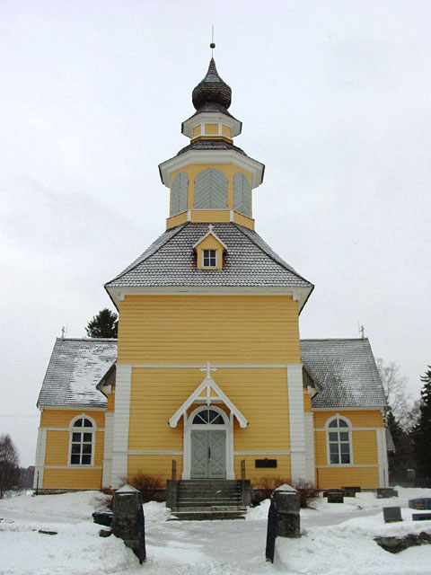 Längelmäen kirkon länsipääty. Hannu Eerikäinen 2006
