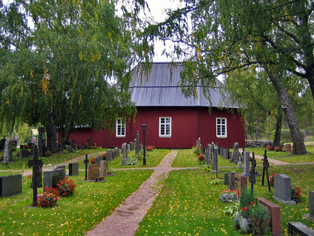 Västanfjärds gamla kyrka och begravningsplats. Johanna Forsius 2007
