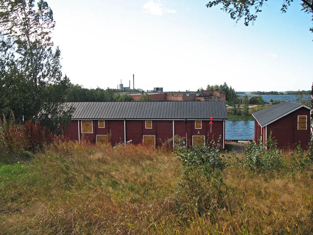 Hamnmiljön i Brändö sund mellan Brändö och Smulterön. Tuija Mikkonen 2007