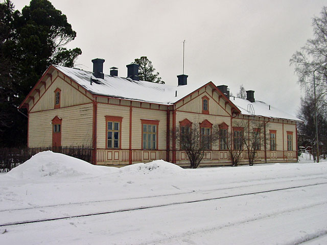 Jakobstads järnvägsstation. Margaretha Ehrström 2008